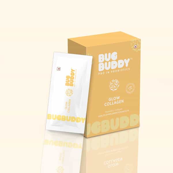 Bug Buddy Glow Collagen | Marine Collagen For Smooth Skin/Thick Hair & Strong Nails | 30 Days Pack