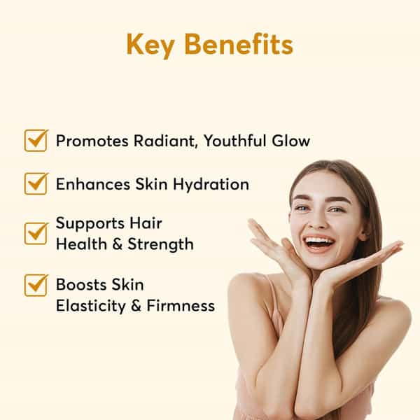 Bug Buddy Glow Collagen | Marine Collagen For Smooth Skin/Thick Hair & Strong Nails | 30 Days Pack