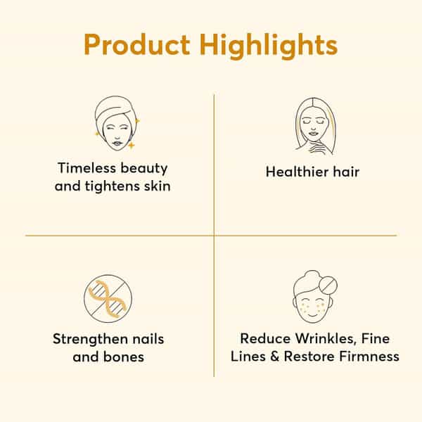 Bug Buddy Glow Collagen | Marine Collagen For Smooth Skin/Thick Hair & Strong Nails | 30 Days Pack