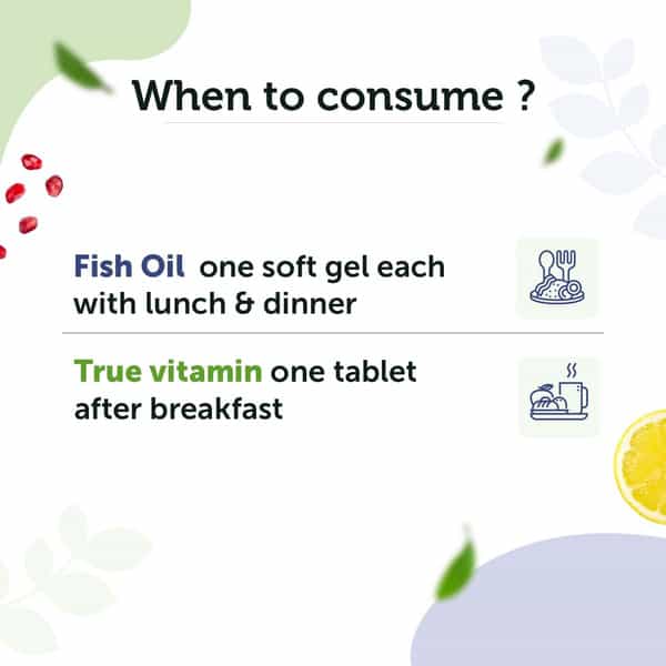 Neuherbs Daily Basic Supplements Combo- Deep Sea Fish Oil 2500Mg(60) +True-Vitamin With Iodine (60)