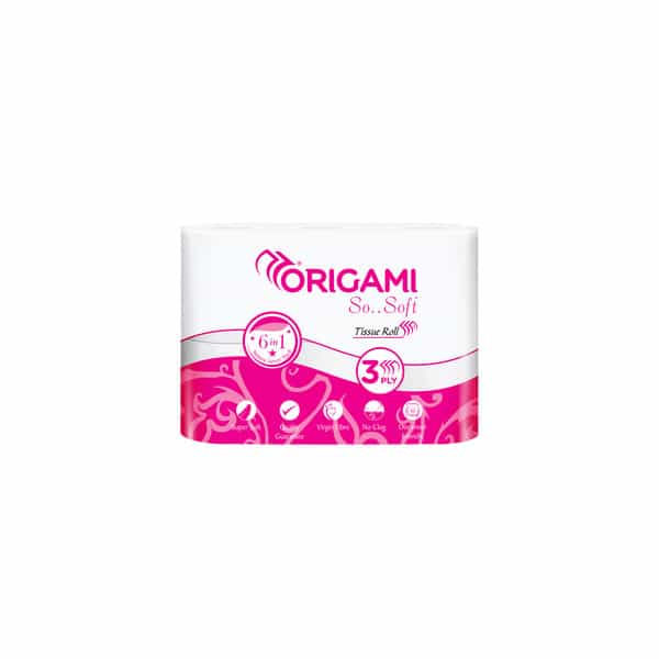 Origami So..Soft Tissue Roll 3 Ply - 160 Pulls (6 X 1)