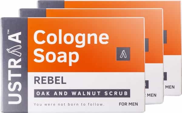 Ustraa Cologne Soap - Rebel - 125 Gm ( Pack Of 3)