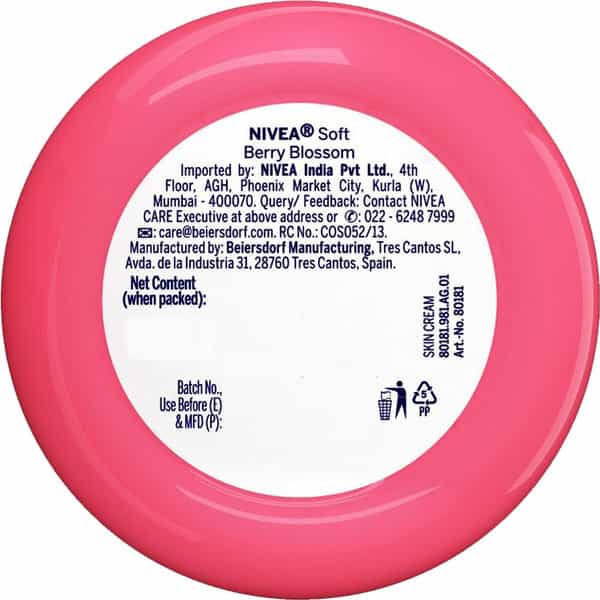 Nivea Soft Berry Blossom - 100 Ml