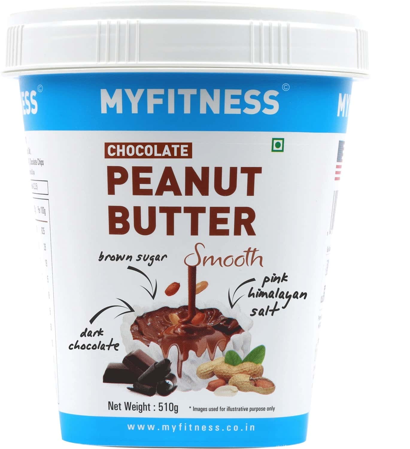 Myfitness Peanut Butter Chocolate Smooth 510g Jar