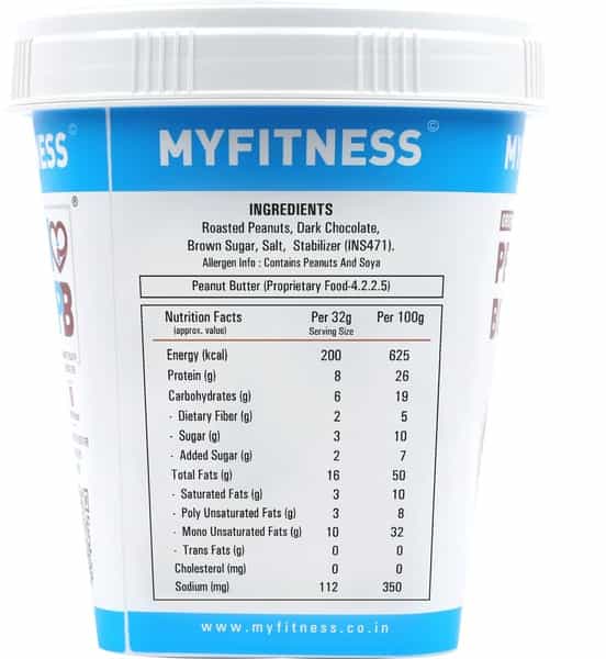 Myfitness Peanut Butter Chocolate Smooth 510G Jar