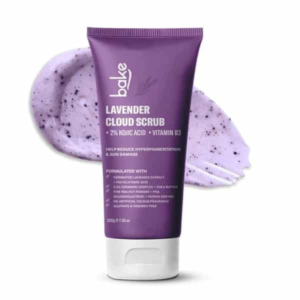 Bake 2% Kojic Lavender Body Scrub For Brightening & Tan Removal (200G)