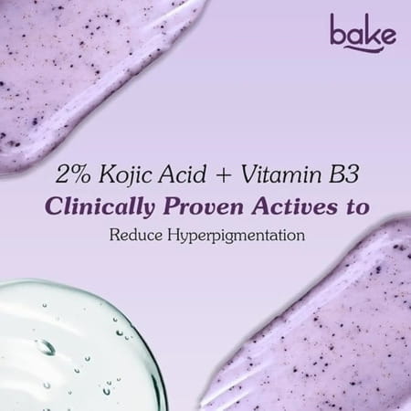 Bake 2% Kojic Lavender Body Scrub For Brightening & Tan Removal (200g)