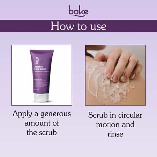 Bake 2% Kojic Lavender Body Scrub For Brightening & Tan Removal (200G)