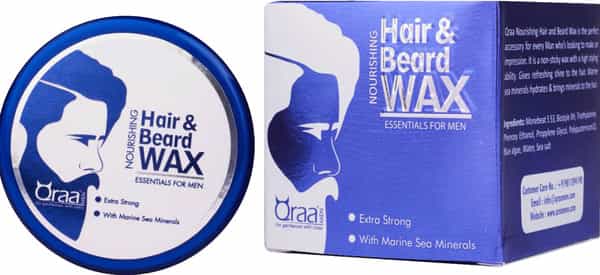 Qraa Men Hair And Beard Wax Black 100 Gm