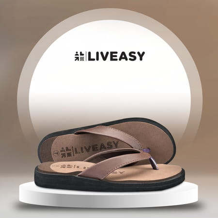 Liveasy Essentials Women'S Diabetic & Orthopedic Slippers - Brown - Size Uk 7 / Us 10