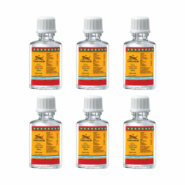 Tiger Balm Oil | Ayurvedic Pain Relief Oil 3Ml | Pack Of 6