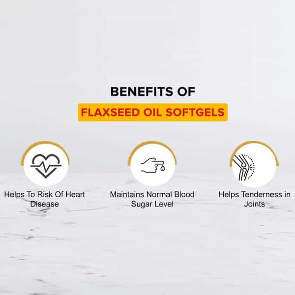 Healthvit Flaxseed Oil Softgels 1000 Mg - 60 Softgels