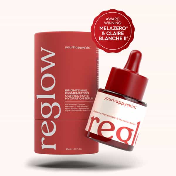 Yourhappyskin Reglow Face Serum | Brighter Skin Tone | Advanced Pigmentation Control - 30Ml