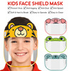 Buddsbuddy Combo Of 2 Kids Face Protective Mask With Cartoon Transparent - Multicolor