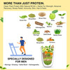 Vegan Greens Clean Men Plant Protein With Ayurvedic Herbs Vitamins Mineral- 1kg | Chocolate Delight