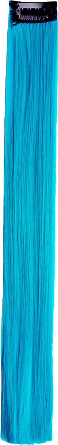 Streak Street Aquamarine Blue Straight Clip-On Strands
