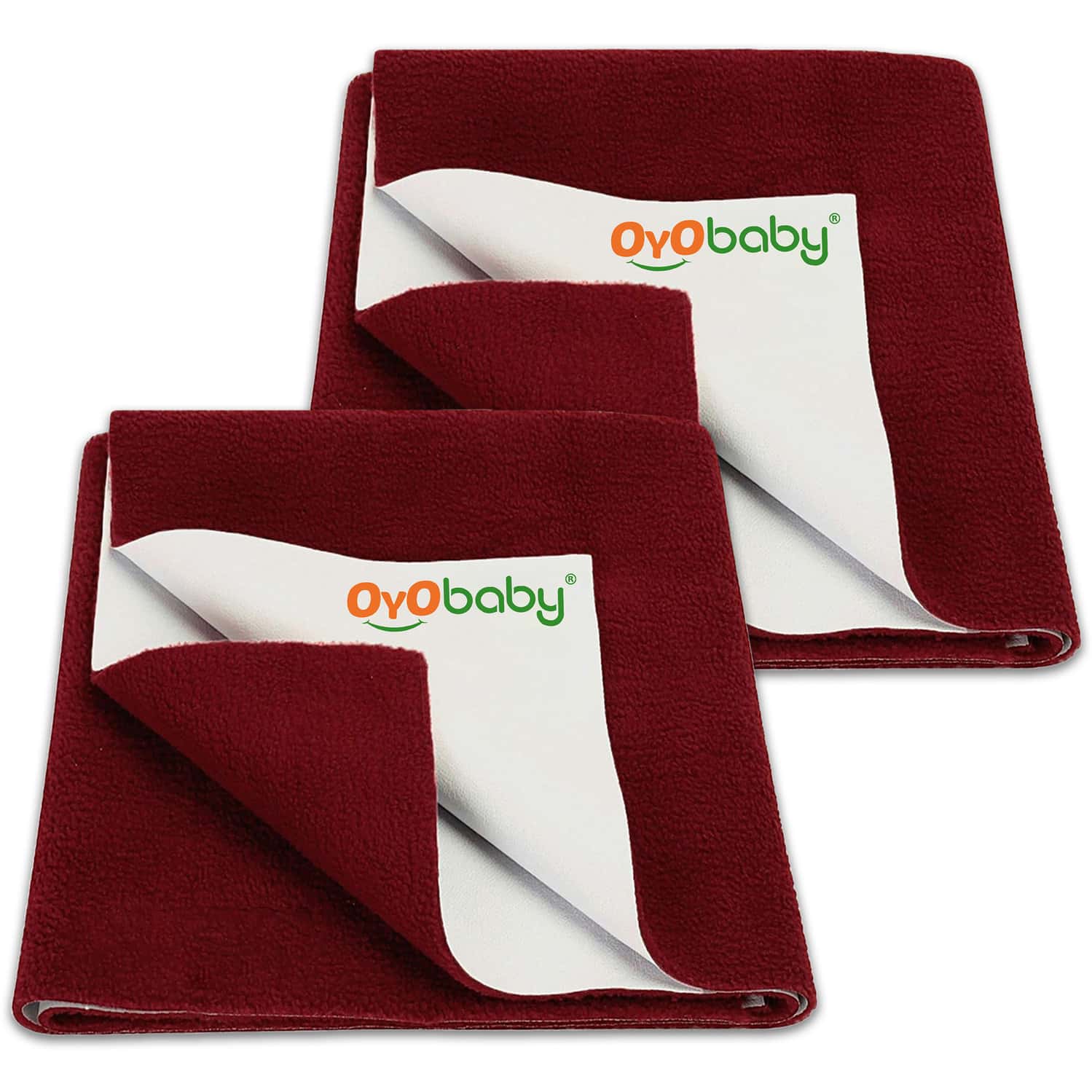 Oyo Baby Baby Dry Sheet Waterproof Bed Sheet Absorbent | Refusable Bed Pad 100x70 Cm (Pack Of 2)