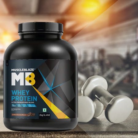 Muscleblaze 100% Whey Protein (Cookies & Cream | 2kg) | 25g Protein | Premium Blend