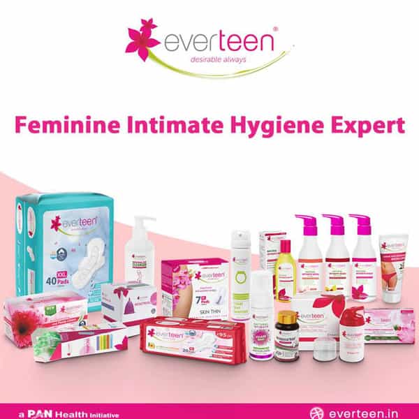 Everteen Silky Bikini Line Hair Remover Creme With Cranberry And Cucumber - 1 Pack- 50Gm