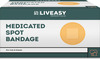 Liveasy Spot Bandages - Pack Of 100 - Medicated Bandages For Cuts & Grazes