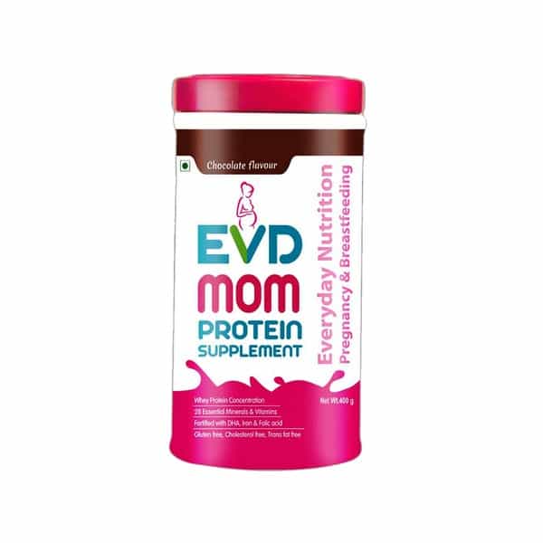 Evd Mom Protein Chocolate Maternal Nutrition Supplement Jar Of 400 G