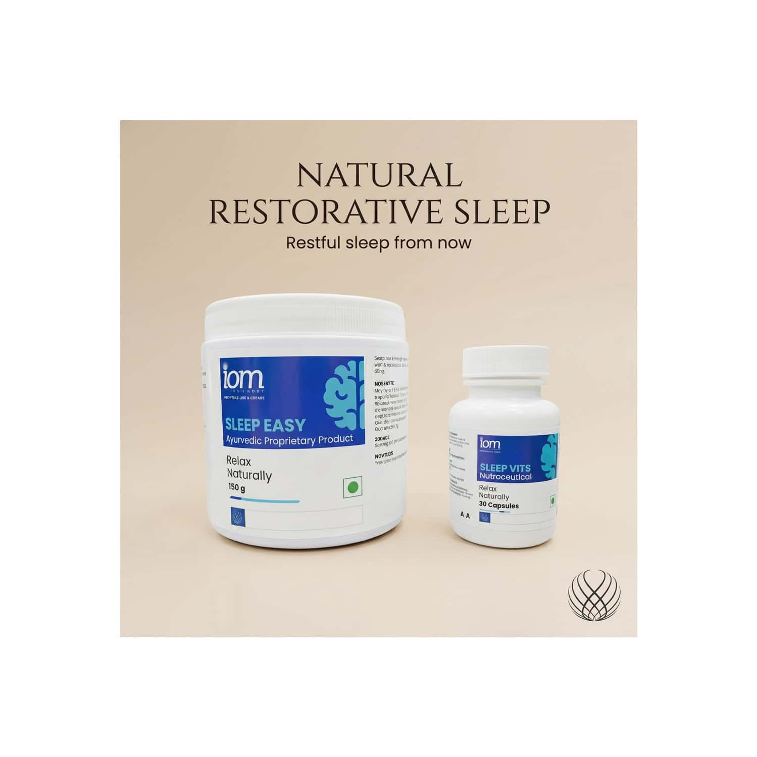 Iom Bioworks Sleep Easy Sleep Support Supplement For Adults | Combo Pack Of 3
