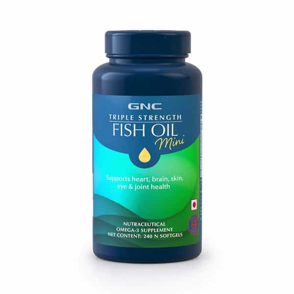 Gnc Triple Strength Fish Oil Mini Omega 3 Capsules For Men & Women | 900Mg Epa & Dha| 120 Softgels
