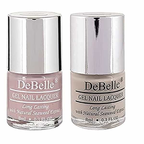 Debelle Fleur De Pearl Nail Polish | Glossy Finish Pastel Purple | 16 Ml (8 Ml Each)