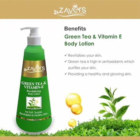 Zavers Green Tea & Vitami E Body Lotion 400ml