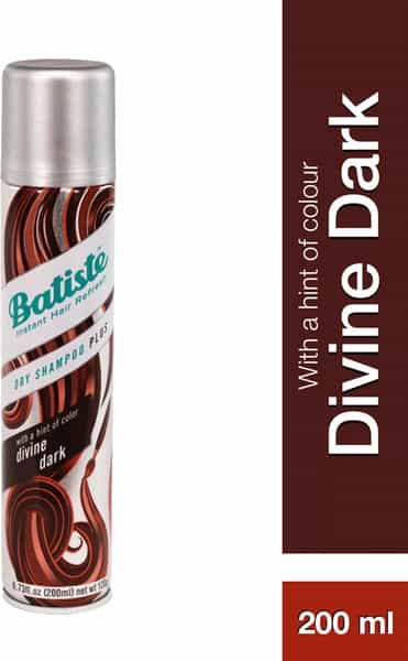 Batiste Instant Hair Refresh Dry Shampoo Plus With A Hint Of Colour Divine Dark - 200Ml