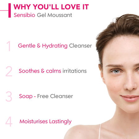 Bioderma Sensibio Gentle Soothing Micellar Cleansing Foaming Gel For Sensitive Skin 100ml