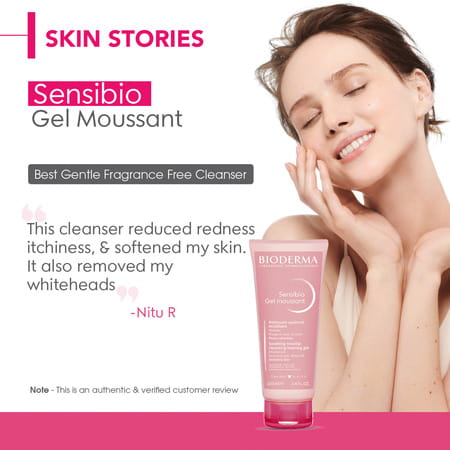 Bioderma Sensibio Gentle Soothing Micellar Cleansing Foaming Gel For Sensitive Skin 100ml