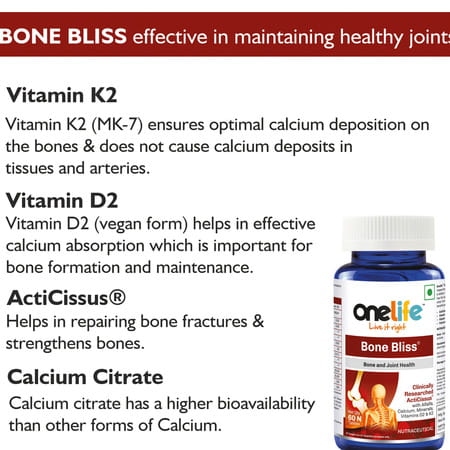 Onelife Bone Bliss - 60 Tablets