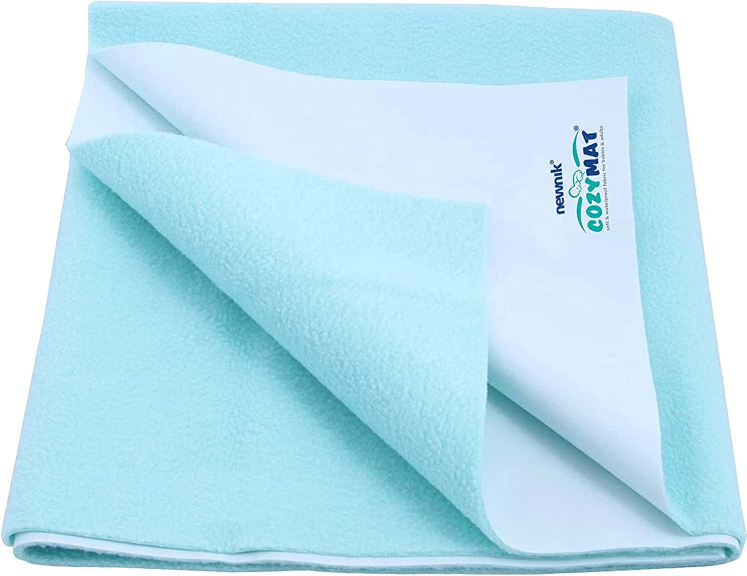 Newnik Cozymat Dry Sheet (size: 200cm X 260cm) Double Bed Sea Green