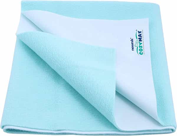 Newnik Cozymat Dry Sheet (Size: 200Cm X 260Cm) Double Bed Sea Green