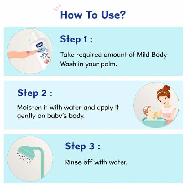 Chicco Baby Moments Mild Body Wash Refresh No Tears For Soft Skin No Tears Soap Free 0M+ 100Ml