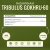 Rasayanam Gokshura 1000mg | High Saponins | Energy & Stamina Support | 60 Tablets | Pack Of 1