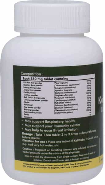 Grazing Meadows Kof Herbo Tablets Herbal Cough And Cold Relief Formula - 30 Tea Tablets