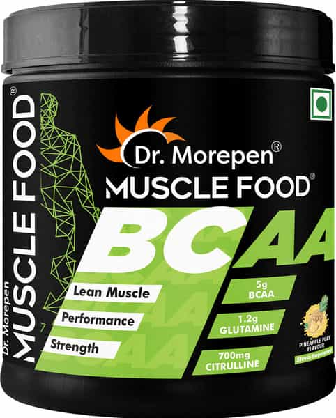Dr. Morepen Muscle Food Bcaa For Lean Muscle & Strength Pineapple Play - 250G