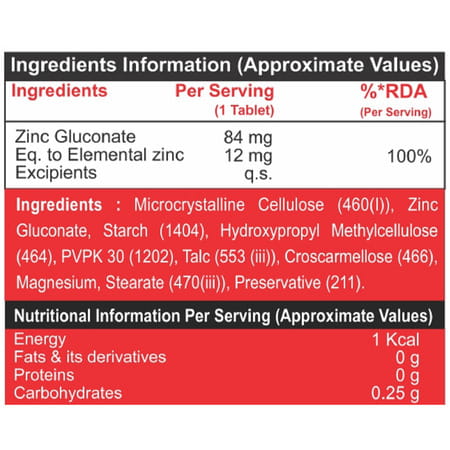 Pharmgrade Healthy Living Zinc 60tabs Red Series