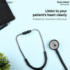 Dr. Odin Dual Head Stethoscope With Extra Diaphgram And Ear Knobs (Black)
