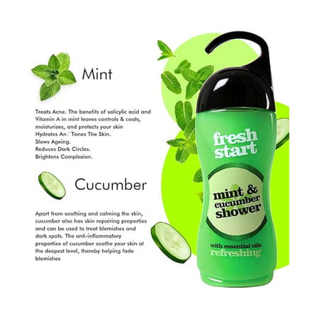Xpel Marketing Fresh Start Mint & Cucumber (Body Wash) 400ml