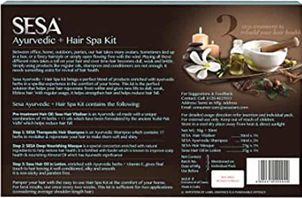 Sesa Ayurvedic Hair Spa Kit Box Of 3