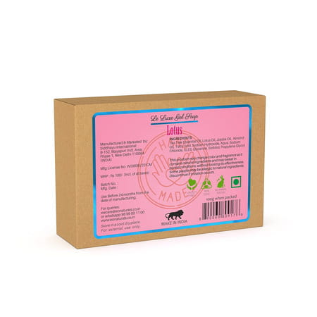 Eo Naturals Le Luxe Gel Soap Gel Bar With Skin Conditioners 100 Gm (Lotus)