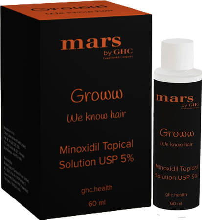 Mars By Ghc Minoxidil 5% Topical Solutions For Hair Growth | Reduces Hair Loss For Men - 60 Ml