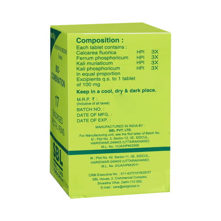 Sbl Bio-Combination 17 Tablet 450 Gm
