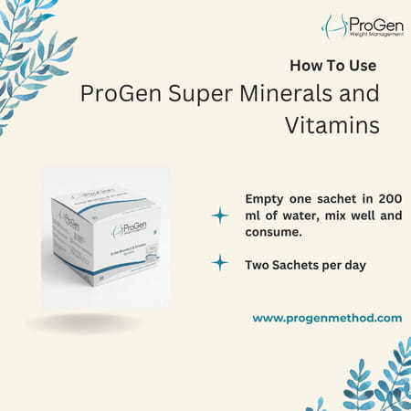 Progen Super Minerals And Vitamins Sachet Of 60 Nos