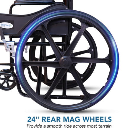 Everactiv Everyday Economy Foldable Wheelchair | Blue