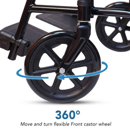 Everactiv Everyday Economy Foldable Wheelchair | Blue