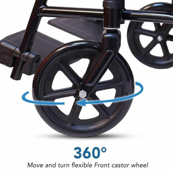 Everactiv Everyday Economy Foldable Wheelchair | Blue